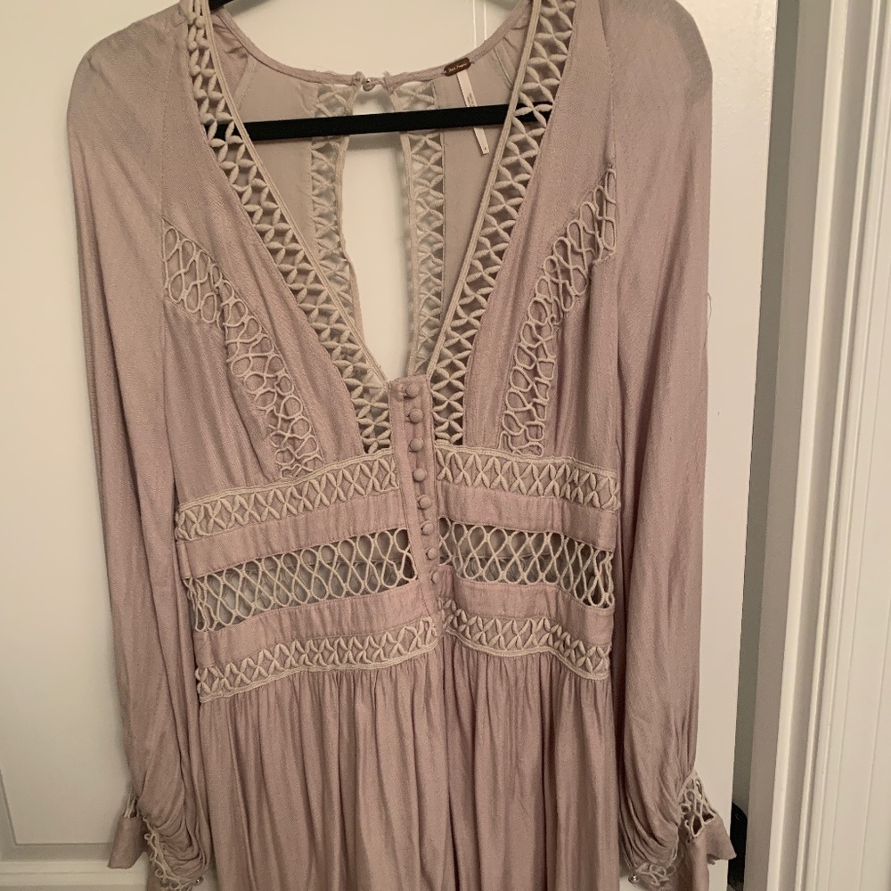 Free People Boho Long Sleeve Dress